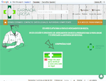 Tablet Screenshot of farmaciaurosa.com